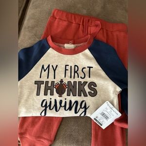 NWT My First Thanksgiving 🦃 2 pc 12 months